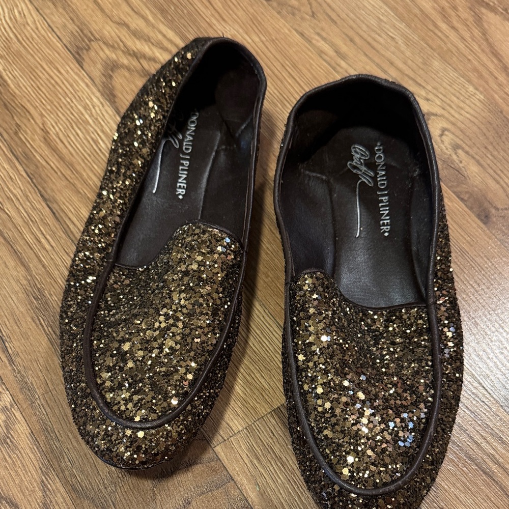 Donald J. Pliner Women's Sparkling Loafers - Bronze